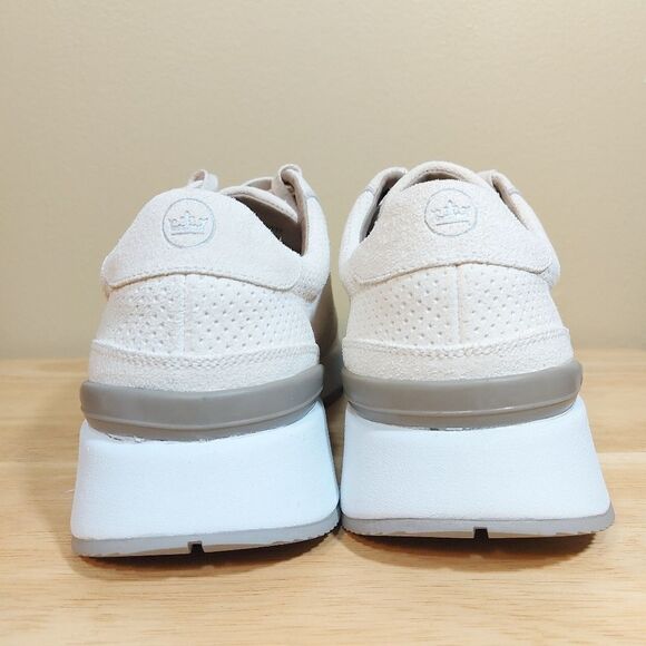 Peter Millar Wayfare Runner Shoes Ivory Suede MS24XF80 Men's Size 9 - Picture 5 of 8